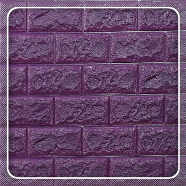 Hot PE Foam 3D Wallpaper Embossed Brick Stone DIY ملصقات